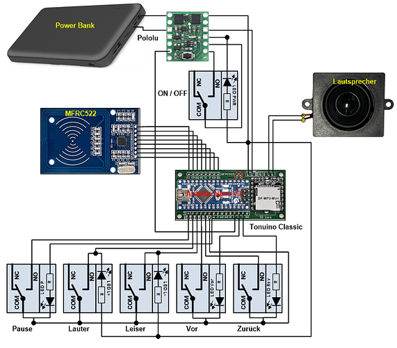TonUINO_Classic_5_Buttons_Pololu_LED